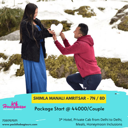 Shimla Manali Amritsar Honeymoon Trip
