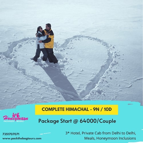Himachal honeymoon packages for couple