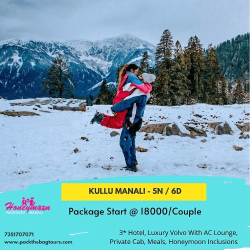 Honeymoon Packages in Manali with prices for couple