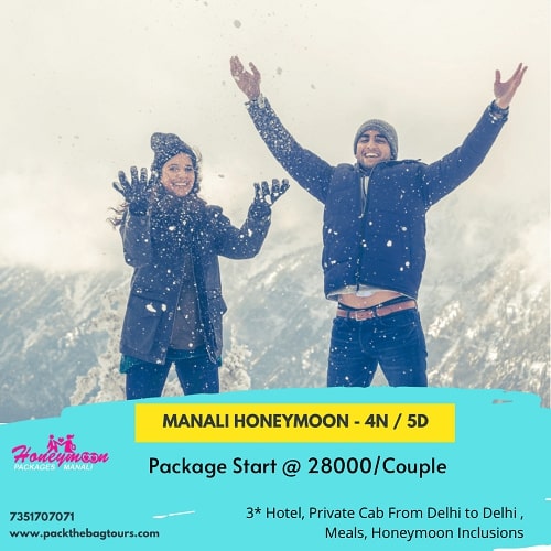 manali honeymoon package from delhi by car
